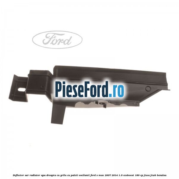 Deflector aer radiator apa dreapta cu grila cu paleti oscilanti Ford S-Max 2007-2014 1.6 EcoBoost 160 cp JTWA, JTWB benzina