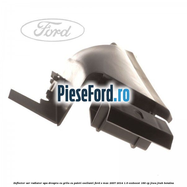Deflector aer radiator apa dreapta cu grila cu paleti oscilanti Ford S-Max 2007-2014 1.6 EcoBoost 160 cp JTWA, JTWB benzina