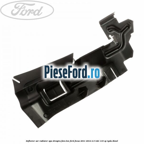 Deflector aer radiator apa dreapta fara BEV Ford Focus 2011-2014 2.0 TDCi 115 cp TYDA diesel