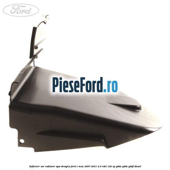Deflector aer radiator apa dreapta Ford C-Max 2007-2011 2.0 TDCi 133 cp G6DC, G6DE, G6DF diesel