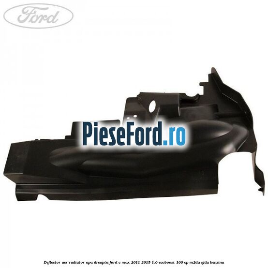 Deflector aer radiator apa dreapta Ford C-Max 2011-2015 1.0 EcoBoost 100 cp M2DA, SFDA benzina