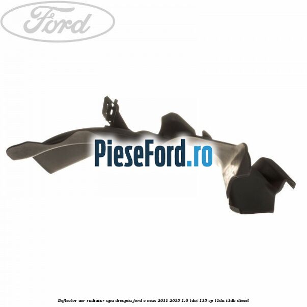 Deflector aer radiator apa dreapta Ford C-Max 2011-2015 1.6 TDCi 115 cp T1DA, T1DB diesel