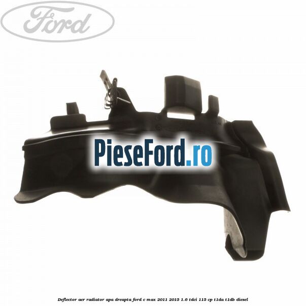 Deflector aer radiator apa dreapta Ford C-Max 2011-2015 1.6 TDCi 115 cp T1DA, T1DB diesel
