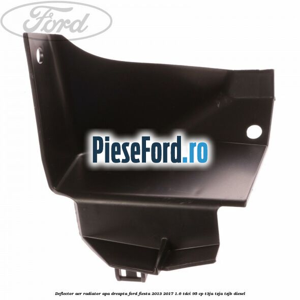 Deflector aer radiator apa dreapta Ford Fiesta 2013-2017 1.6 TDCi 95 cp T3JA, TZJA, TZJB diesel
