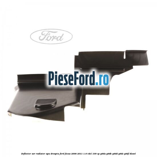 Deflector aer radiator apa dreapta Ford Focus 2008-2011 1.6 TDCi 109 cp Deflector aer radiator apa dreapta Ford Focus 2008-2011 1.6 TDCi 109 cp G8DA, G8DB, G8DD, G8DE, G8DF diesel