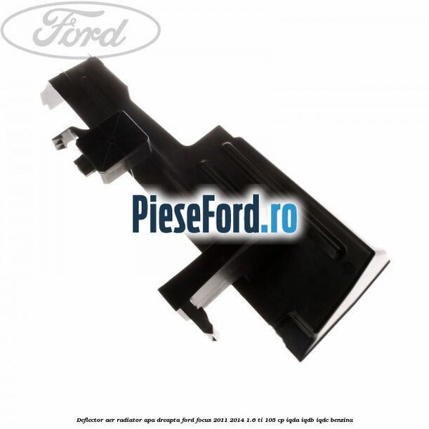 Deflector aer radiator apa dreapta Ford Focus 2011-2014 1.6 Ti 105 cp IQDA, IQDB, IQDC benzina
