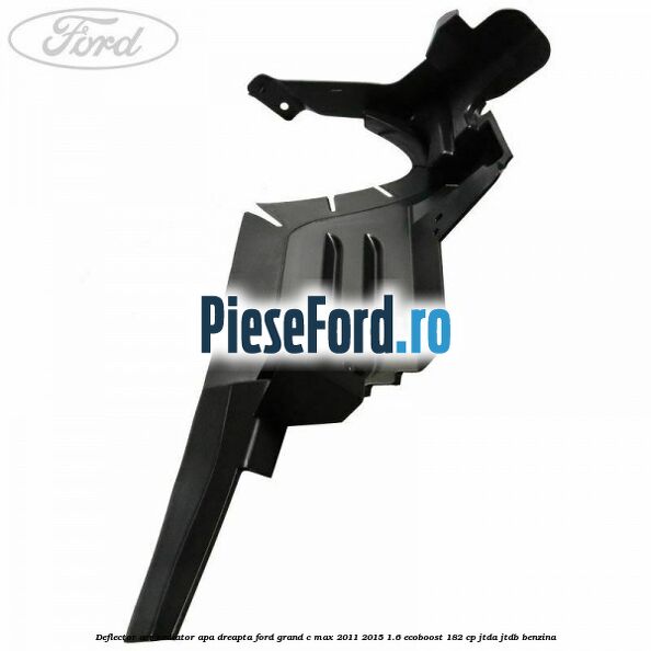 Deflector aer radiator apa dreapta Ford Grand C-Max 2011-2015 1.6 EcoBoost 182 cp JTDA, JTDB benzina