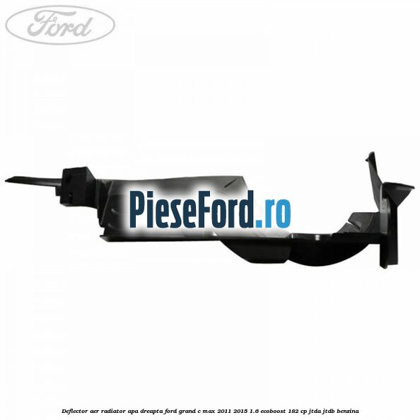 Deflector aer radiator apa dreapta Ford Grand C-Max 2011-2015 1.6 EcoBoost 182 cp JTDA, JTDB benzina