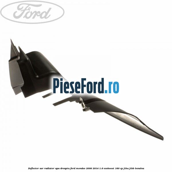 Deflector aer radiator apa dreapta Ford Mondeo 2008-2014 1.6 EcoBoost 160 cp JTBA, JTBB benzina