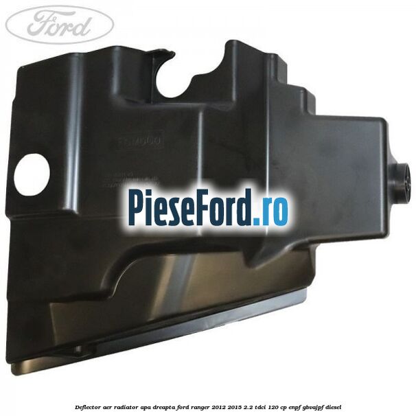 Deflector aer radiator apa dreapta Ford Ranger 2012-2015 2.2 TDCi 120 cp ENPF, GBVAJPF diesel