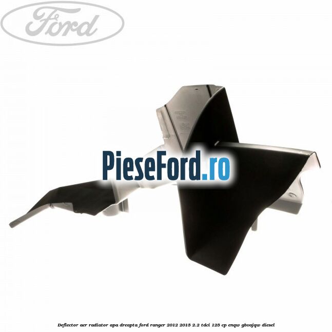 Deflector aer radiator apa dreapta Ford Ranger 2012-2015 2.2 TDCi 125 cp ENQW, GBVAJQW diesel