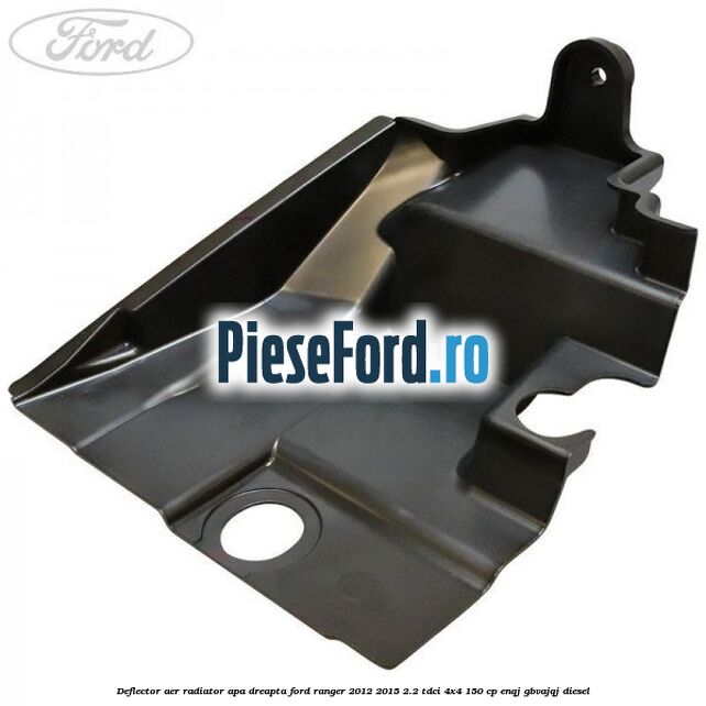 Deflector aer radiator apa dreapta Ford Ranger 2012-2015 2.2 TDCi 4x4 150 cp ENQJ, GBVAJQJ diesel