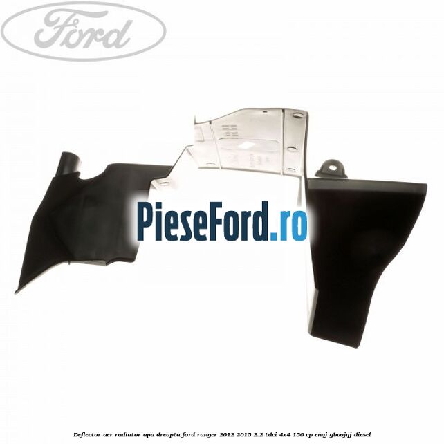 Deflector aer radiator apa dreapta Ford Ranger 2012-2015 2.2 TDCi 4x4 150 cp ENQJ, GBVAJQJ diesel
