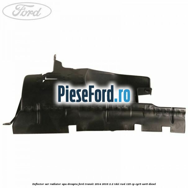 Deflector aer radiator apa dreapta Ford Transit 2014-2018 2.2 TDCi RWD 125 cp CYR5, USR6 diesel