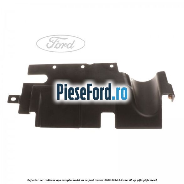 Deflector aer radiator apa dreapta model cu AC Ford Transit 2006-2014 2.2 TDCi 85 cp P8FA, P8FB diesel