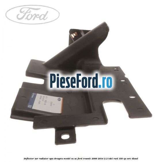Deflector aer radiator apa dreapta model cu AC Ford Transit 2006-2014 2.2 TDCi RWD 155 cp CVRC diesel