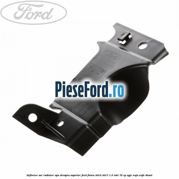 Deflector aer radiator apa dreapta superior Ford Fiesta 2013-2017 1.5 TDCi 75 cp UGJC, XUJA, XUJB diesel
