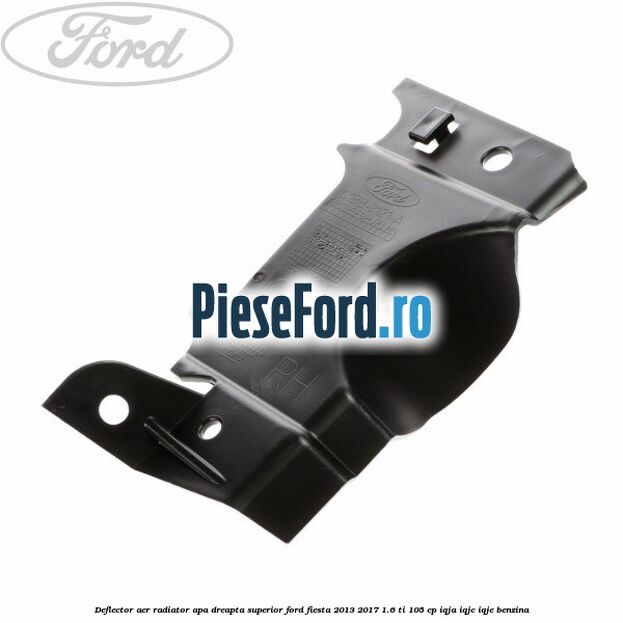 Deflector aer radiator apa dreapta superior Ford Fiesta 2013-2017 1.6 Ti 105 cp IQJA, IQJC, IQJE benzina