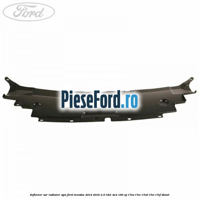Deflector aer radiator apa Ford Mondeo 2014-2018 2.0 TDCi 4x4 150 cp T7CA, T7CC, T7CD, T7CE, T7CF diesel