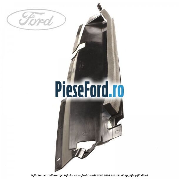 Deflector aer radiator apa inferior cu AC Ford Transit 2006-2014 2.2 TDCi 85 cp P8FA, P8FB diesel