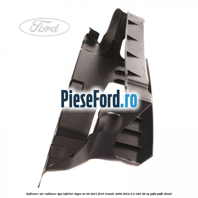 Deflector aer radiator apa inferior dupa an 09/2011 Ford Transit 2006-2014 2.2 TDCi 85 cp P8FA, P8FB diesel