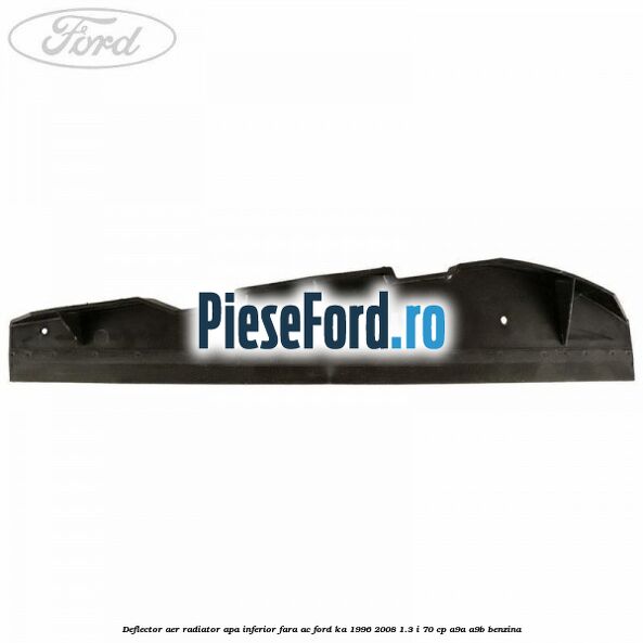 Deflector aer radiator apa inferior fara AC Ford Ka 1996-2008 1.3 i 70 cp A9A, A9B benzina