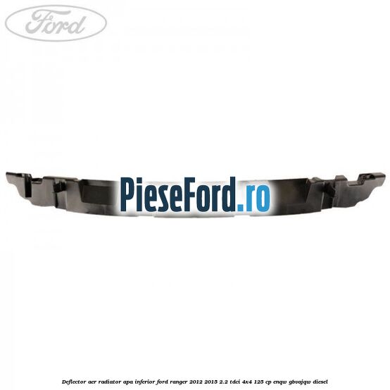 Deflector aer radiator apa inferior Ford Ranger 2012-2015 2.2 TDCi 4x4 125 cp ENQW, GBVAJQW diesel