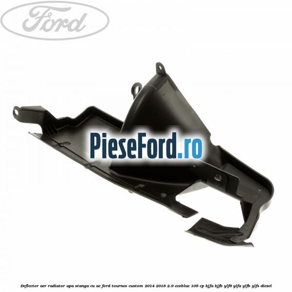 Deflector aer radiator apa stanga cu AC Ford Tourneo Custom 2014-2018 2.0 EcoBlue 105 cp BJFA, BJFB, YLF6, YLFA, YLFB, YLFS diesel