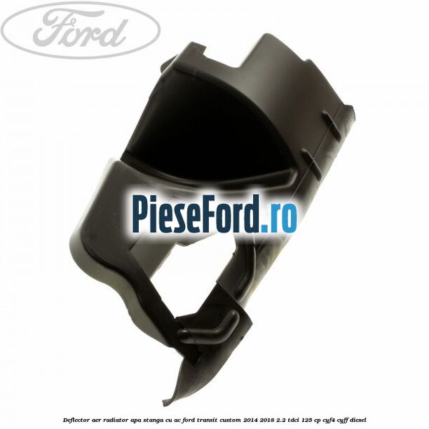 Deflector aer radiator apa stanga cu AC Ford Transit Custom 2014-2018 2.2 TDCi 125 cp Deflector aer radiator apa stanga cu AC Ford Transit Custom 2014-2018 2.2 TDCi 125 cp CYF4, CYFF diesel