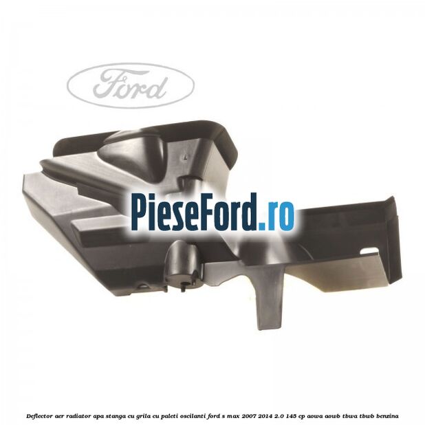 Deflector aer radiator apa stanga cu grila cu paleti oscilanti Ford S-Max 2007-2014 2.0 145 cp AOWA, AOWB, TBWA, TBWB benzina