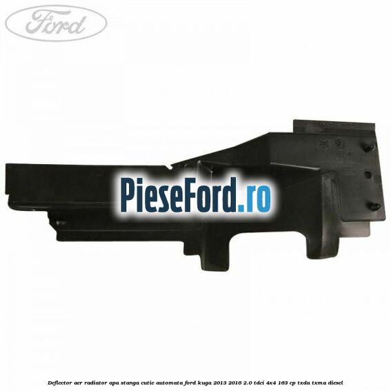 Deflector aer radiator apa stanga cutie automata Ford Kuga 2013-2016 2.0 TDCi 4x4 163 cp TXDA, TXMA diesel