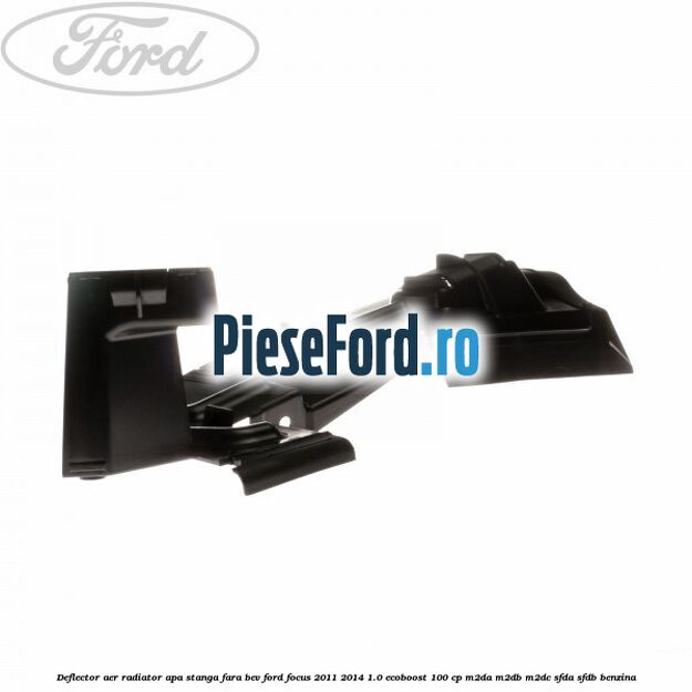 Deflector aer radiator apa stanga fara BEV Ford Focus 2011-2014 1.0 EcoBoost 100 cp M2DA, M2DB, M2DC, SFDA, SFDB benzina