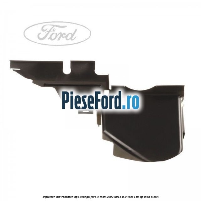Deflector aer radiator apa stanga Ford C-Max 2007-2011 2.0 TDCi 110 cp IXDA diesel