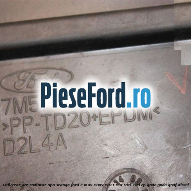 Deflector aer radiator apa stanga Ford C-Max 2007-2011 2.0 TDCi 133 cp G6DC, G6DE, G6DF diesel