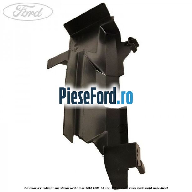 Deflector aer radiator apa stanga Ford C-Max 2016-2020 1.5 TDCi 120 cp XWDA, XWDB, XWDC, XWDD, XWDE diesel