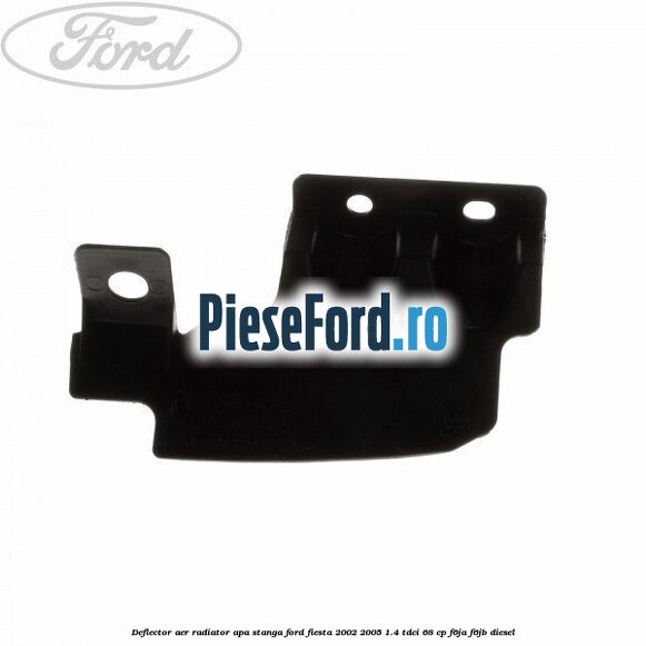 Deflector aer radiator apa stanga Ford Fiesta 2002-2005 1.4 TDCi 68 cp F6JA, F6JB diesel