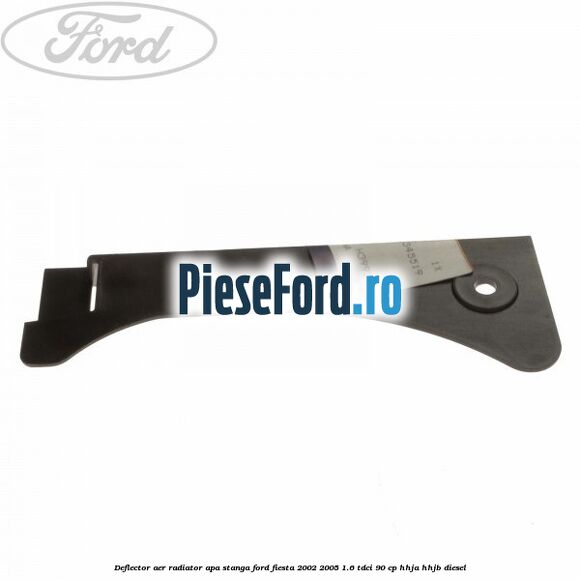 Deflector aer radiator apa stanga Ford Fiesta 2002-2005 1.6 TDCi 90 cp HHJA, HHJB diesel