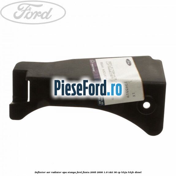 Deflector aer radiator apa stanga Ford Fiesta 2005-2008 1.6 TDCi 90 cp HHJA, HHJB diesel