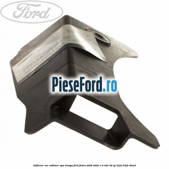 Deflector aer radiator apa stanga Ford Fiesta 2005-2008 1.6 TDCi 90 cp HHJA, HHJB diesel