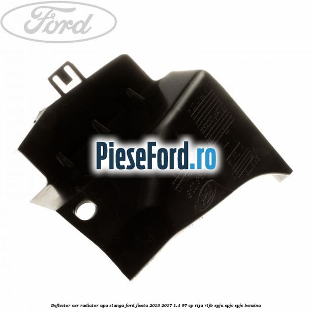Deflector aer radiator apa stanga Ford Fiesta 2013-2017 1.4 97 cp RTJA, RTJB, SPJA, SPJC, SPJE benzina