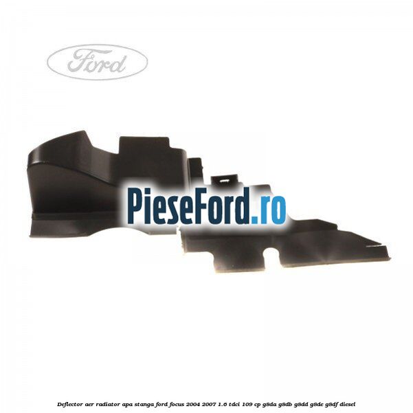 Deflector aer radiator apa stanga Ford Focus 2004-2007 1.6 TDCi 109 cp Deflector aer radiator apa stanga Ford Focus 2004-2007 1.6 TDCi 109 cp G8DA, G8DB, G8DD, G8DE, G8DF diesel