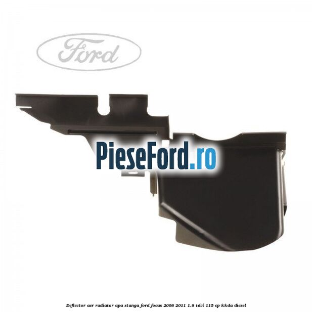 Deflector aer radiator apa stanga Ford Focus 2008-2011 1.8 TDCi 115 cp Deflector aer radiator apa stanga Ford Focus 2008-2011 1.8 TDCi 115 cp KKDA diesel