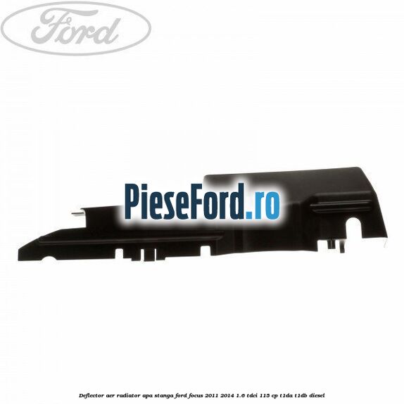 Deflector aer radiator apa stanga Ford Focus 2011-2014 1.6 TDCi 115 cp T1DA, T1DB diesel