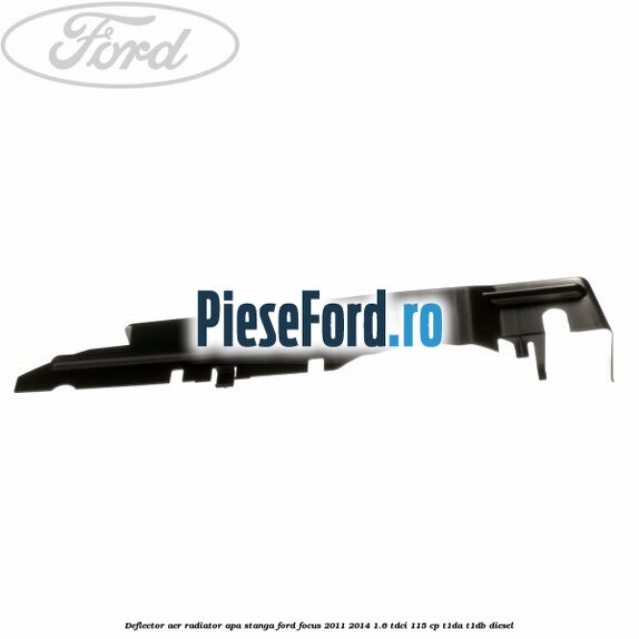 Deflector aer radiator apa stanga Ford Focus 2011-2014 1.6 TDCi 115 cp T1DA, T1DB diesel