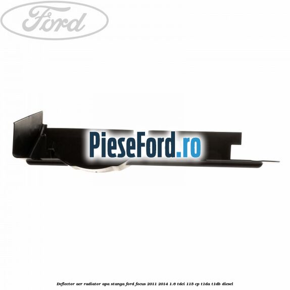 Deflector aer radiator apa stanga Ford Focus 2011-2014 1.6 TDCi 115 cp T1DA, T1DB diesel