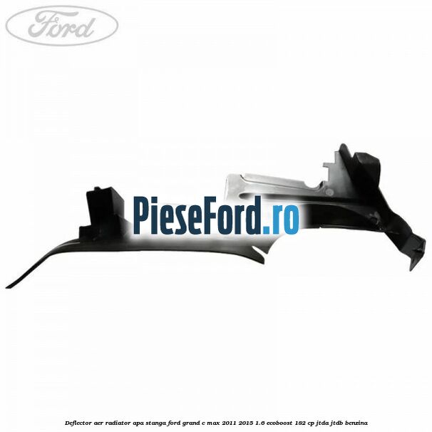 Deflector aer radiator apa stanga Ford Grand C-Max 2011-2015 1.6 EcoBoost 182 cp JTDA, JTDB benzina