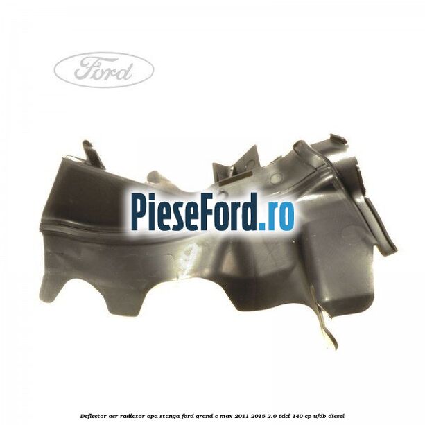 Deflector aer radiator apa stanga Ford Grand C-Max 2011-2015 2.0 TDCi 140 cp UFDB diesel