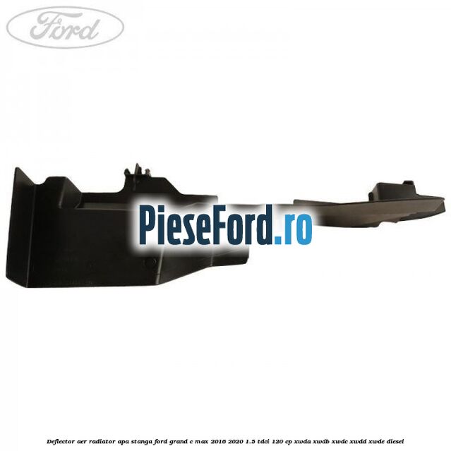 Deflector aer radiator apa stanga Ford Grand C-Max 2016-2020 1.5 TDCi 120 cp Deflector aer radiator apa stanga Ford Grand C-Max 2016-2020 1.5 TDCi 120 cp XWDA, XWDB, XWDC, XWDD, XWDE diesel