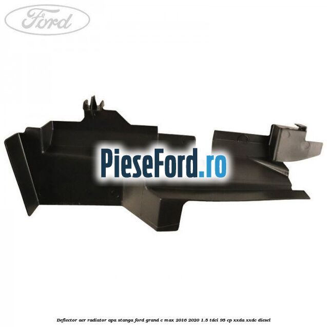 Deflector aer radiator apa stanga Ford Grand C-Max 2016-2020 1.5 TDCi 95 cp XXDA, XXDC diesel