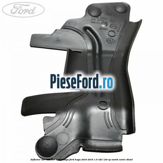 Deflector aer radiator apa stanga Ford Kuga 2016-2018 1.5 TDCi 120 cp XWMB, XWMC diesel